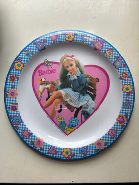 1997 Vintage Barbie Melamine Plate